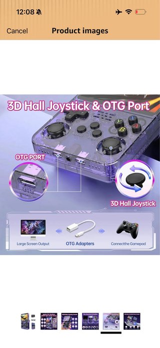 Consola de juegos portátil retro R36S MAX, con pan