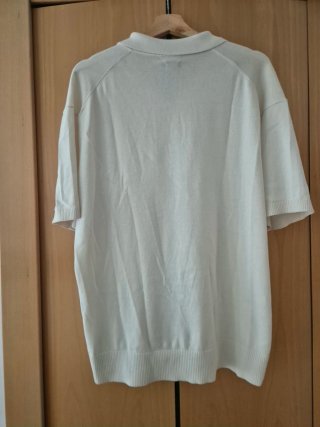 Massimo Dutti Polo Blanco Jersey Manga Corta