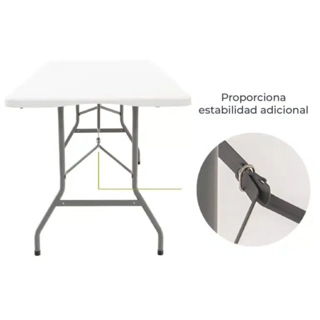 Mesa Plegable Picnic 240 x 74 x 74 cm 10 Personas
