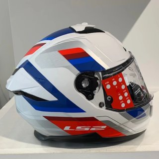 NUEVOS!! Casco LS2 Stream II Vintage Blanco y Azul