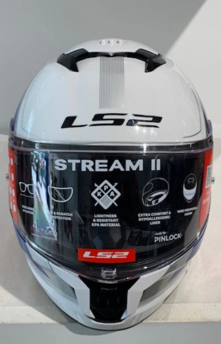 NUEVOS!! Casco LS2 Stream II Vintage Blanco y Azul