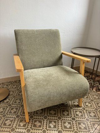 Butaca sillón verde