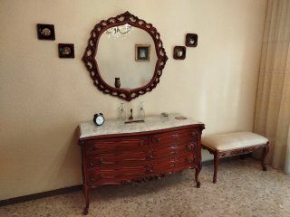 Dormitorio Completo Madera Nogal Tallada Luis XV