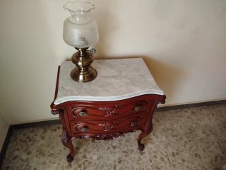 Dormitorio Completo Madera Nogal Tallada Luis XV