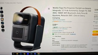 Proyector Wanbo ToGoPro con Batería sin usar