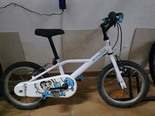 Bicicleta infantil Btwin blanca