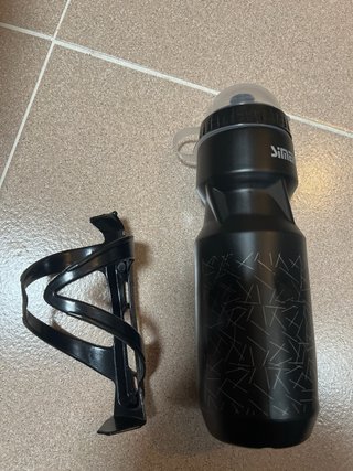 Botellín 750ml + Portabotellín Negro