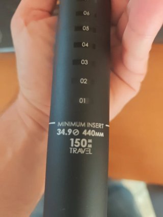Tija telescópica para bicicleta