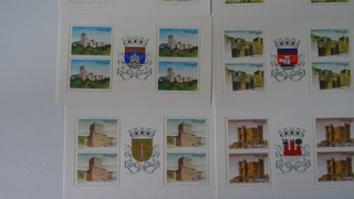 SELLOS PORTUGAL 18 HOJTAS CASTILLOS NUEVOS**