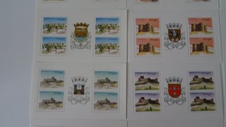 SELLOS PORTUGAL 18 HOJTAS CASTILLOS NUEVOS**