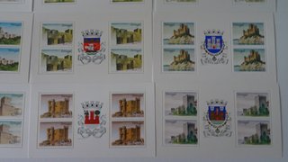 SELLOS PORTUGAL 18 HOJTAS CASTILLOS NUEVOS**