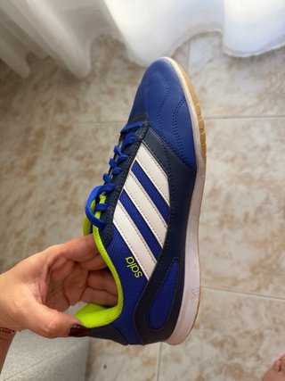Zapatillas Fútbol Sala Adidas Azul/Verde