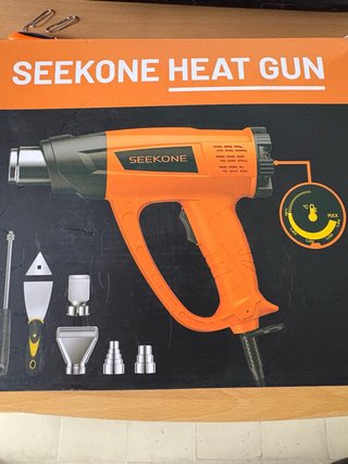 Pistola de calor SEEKONE con accesorios