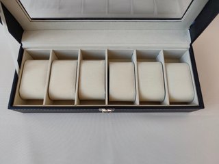 Caja expositora para 6 relojes - Negra (nueva)