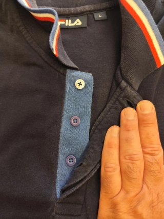 Polo Fila Azul Talla L