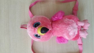 Mochila Flamenco Peluche Niña