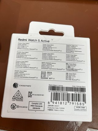 Xiaomi Redmi Watch 5 Active Negro#X02537
