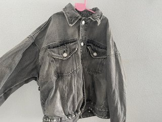 Chaqueta vaquera Zara gris talla M