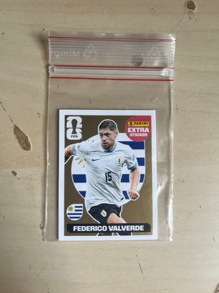 Cromo Extra Fede Valverde Panini Mundial Oro