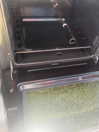 Cocina de gas con horno eléctrico