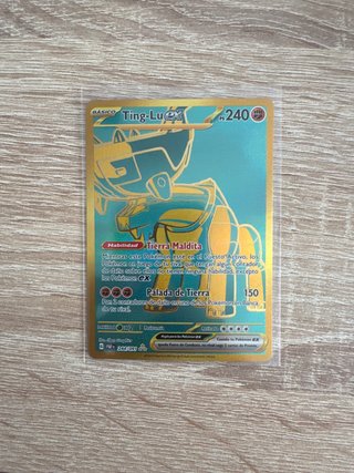 Carta Pokémon Ting-Lu EX Dorada