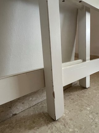 Mesa centro baja Havsta IKEA 100x75. Blanca
