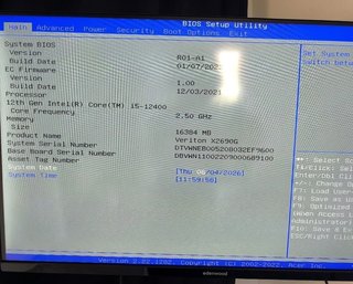 Acer Veriton X2690G i5 12th Gen 16GB RAM
