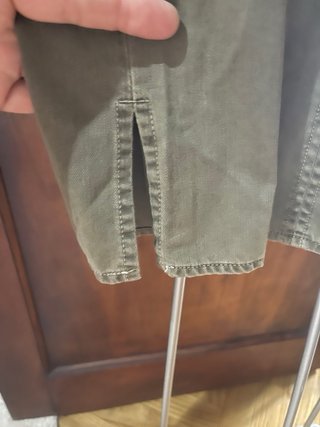 Vestido vaquero verde militar sin mangas