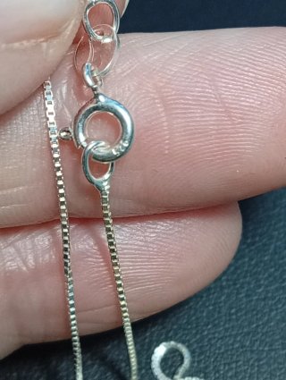Colgante Plata Ley y cadena piedra luna