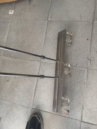Lámpara de techo cristal y metal