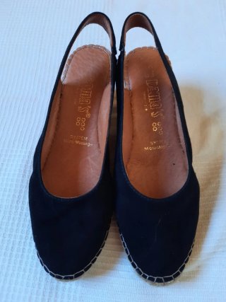 Espadrillas nere in corda
