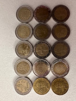 Lote monedas 2€ y 50 céntimos