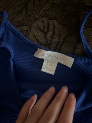 Vestido azul tirantes talla 32
