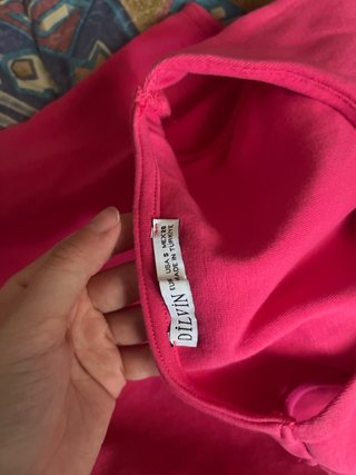 Vestido rosa ajustado talla S