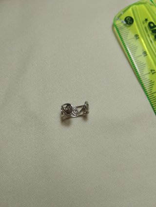Anillo pie plata 925 ajustable