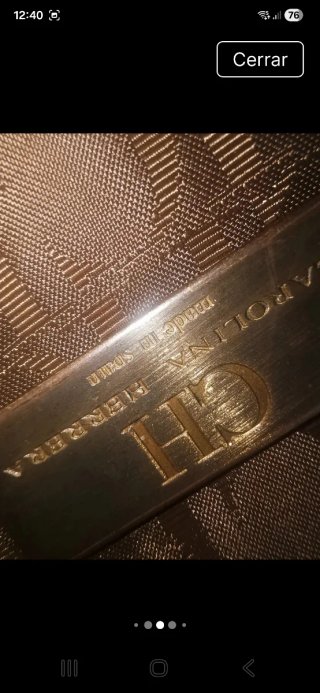 Bolso Carolina Herrera Marrón Piel