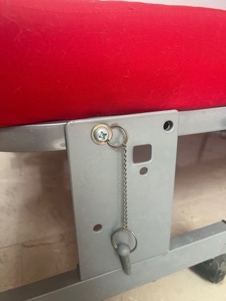 Cama plegable roja