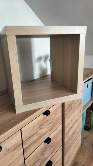 Estantería KALLAX Ikea Roble Tinte Blanco