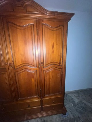 Armario madera 3 cuerpos vintage