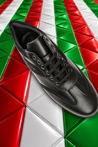 Scarpe uomo in cuoio nero italiane