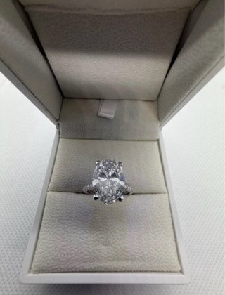 Anillo Diamante Lab 5 ct Ovalado