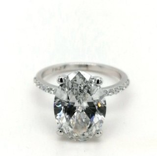 Anillo Diamante Lab 5 ct Ovalado