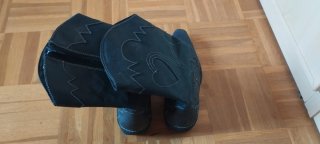 Botas camperas estilo cowboy negras de piel