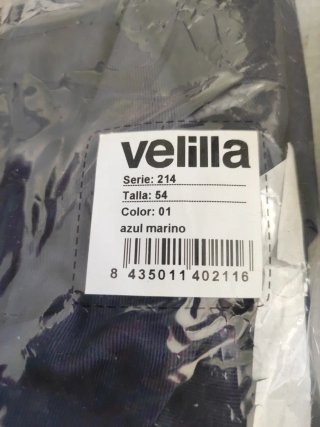 Mono de trabajo Velilla azul talla 54