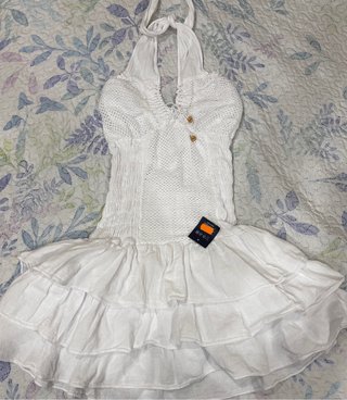 Vestido blanco corto verano