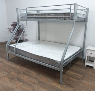 ¡Litera Matrimonial Gris, + 2 Colchones. OFERTA!