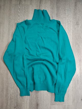 Jersey cuello alto Lacoste verde azulado