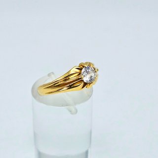 Anillo de Oro 18K, Solitario, 3,06gr, T-17
