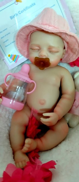 Bebé Reborn Silicona Completa 30cm