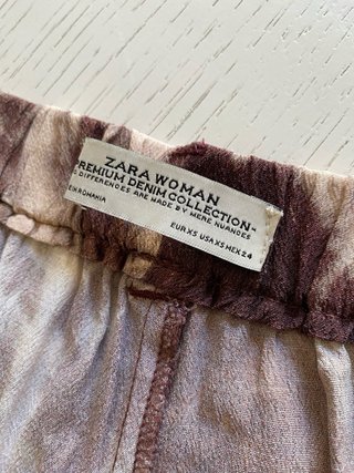 Pantaloni Zara vita alta fantasia tie-dye